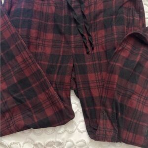 Plaid Bottoms in Red and Black